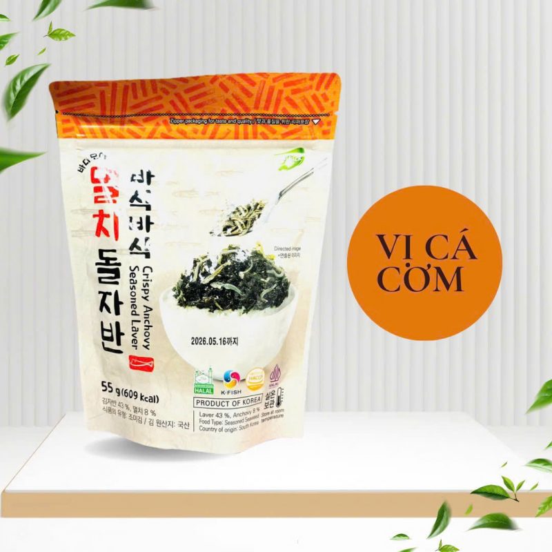 Rong bien vị cá cơm
